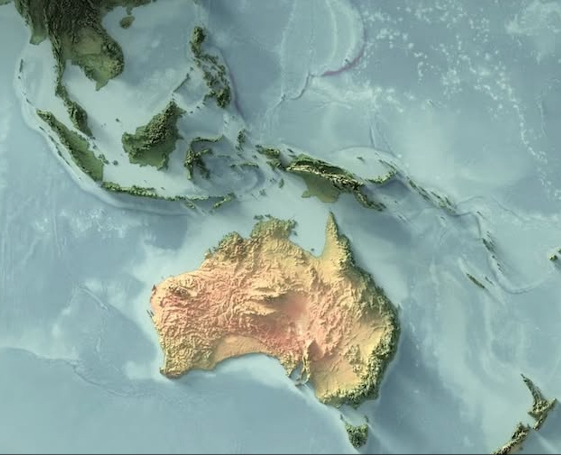 ASEAN and Oceania Map